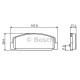 Комплект гальмівних колодок, дискове гальмо BOSCH 0 986 424 817