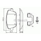 Комплект гальмівних колодок, дискове гальмо BOSCH 0 986 424 829