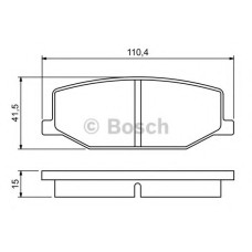 Комплект гальмівних колодок, дискове гальмо BOSCH 0 986 460 935