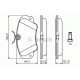 Комплект гальмівних колодок, дискове гальмо BOSCH 0 986 460 939