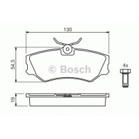 Комплект гальмівних колодок, дискове гальмо BOSCH 0 986 460 941