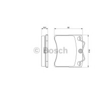 Комплект гальмівних колодок, дискове гальмо BOSCH 0 986 460 954