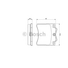 Комплект гальмівних колодок, дискове гальмо BOSCH 0 986 460 954