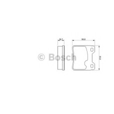 Комплект гальмівних колодок, дискове гальмо BOSCH 0 986 460 955