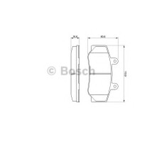 Комплект гальмівних колодок, дискове гальмо BOSCH 0 986 460 961