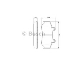 Комплект гальмівних колодок, дискове гальмо BOSCH 0 986 460 961