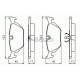 Комплект гальмівних колодок, дискове гальмо BOSCH 0 986 460 964