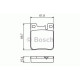Комплект гальмівних колодок, дискове гальмо BOSCH 0 986 460 965