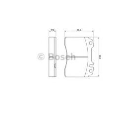 Комплект гальмівних колодок, дискове гальмо BOSCH 0 986 460 966