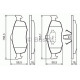 Комплект гальмівних колодок, дискове гальмо BOSCH 0 986 460 969