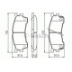 Комплект гальмівних колодок, дискове гальмо BOSCH 0 986 460 975