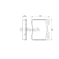 Комплект гальмівних колодок, дискове гальмо BOSCH 0 986 460 976