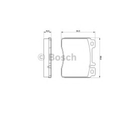 Комплект гальмівних колодок, дискове гальмо BOSCH 0 986 460 976
