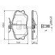 Комплект гальмівних колодок, дискове гальмо BOSCH 0 986 460 977
