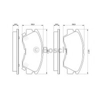 Комплект гальмівних колодок, дискове гальмо BOSCH 0 986 460 978