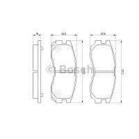 Комплект гальмівних колодок, дискове гальмо BOSCH 0 986 460 979