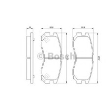 Комплект гальмівних колодок, дискове гальмо BOSCH 0 986 460 979