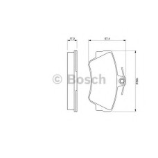 Комплект гальмівних колодок, дискове гальмо BOSCH 0 986 460 989
