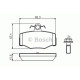 Комплект гальмівних колодок, дискове гальмо BOSCH 0 986 460 993