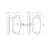 Комплект гальмівних колодок, дискове гальмо BOSCH 0 986 460 997