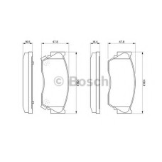 Комплект гальмівних колодок, дискове гальмо BOSCH 0 986 460 997
