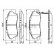 Комплект гальмівних колодок, дискове гальмо BOSCH 0 986 461 142