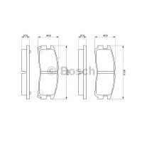 Комплект гальмівних колодок, дискове гальмо BOSCH 0 986 461 145