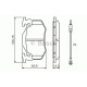Комплект гальмівних колодок, дискове гальмо BOSCH 0 986 466 346