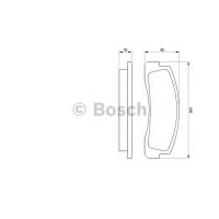 Комплект гальмівних колодок, дискове гальмо BOSCH 0 986 466 601