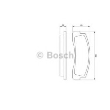 Комплект гальмівних колодок, дискове гальмо BOSCH 0 986 466 601