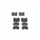 Комплект гальмівних колодок, дискове гальмо BOSCH 0 986 466 871