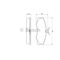 Комплект гальмівних колодок, дискове гальмо BOSCH 0 986 469 790