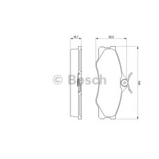 Комплект гальмівних колодок, дискове гальмо BOSCH 0 986 469 790