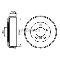 Гальмівний барабан BOSCH 0 986 477 038