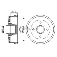 Гальмівний барабан BOSCH 0 986 477 061