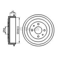 Гальмівний барабан BOSCH 0 986 477 109