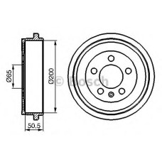 Гальмівний барабан BOSCH 0 986 477 133