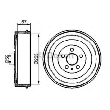 Гальмівний барабан BOSCH 0 986 477 144