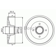 Гальмівний барабан BOSCH 0 986 477 196
