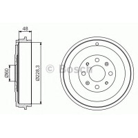 Гальмівний барабан BOSCH 0 986 477 208