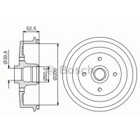 Гальмівний барабан BOSCH 0 986 477 217