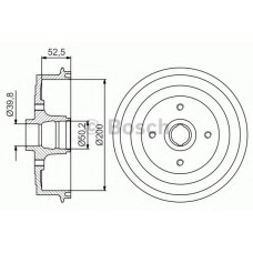 Гальмівний барабан BOSCH 0 986 477 217