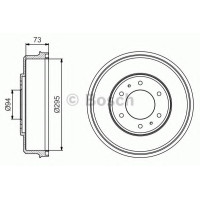 Гальмівний барабан BOSCH 0 986 477 232