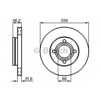 Гальмівний диск BOSCH 0 986 478 018
