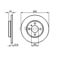 Гальмівний диск BOSCH 0 986 478 029