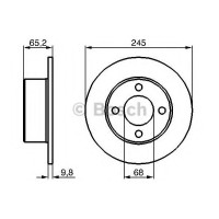 Гальмівний диск BOSCH 0 986 478 073
