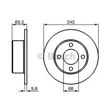 Гальмівний диск BOSCH 0 986 478 073