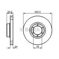 Гальмівний диск BOSCH 0 986 478 113