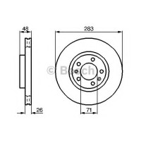 Гальмівний диск BOSCH 0 986 478 125