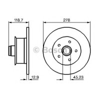 Гальмівний диск BOSCH 0 986 478 136